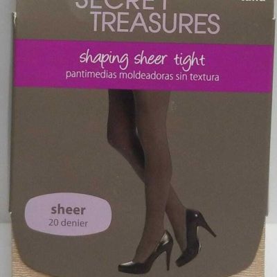 Secret Treasures Shaping Sheer Tights 1 Pair  Size 1 Cocoa (LOC TUB-Sock)